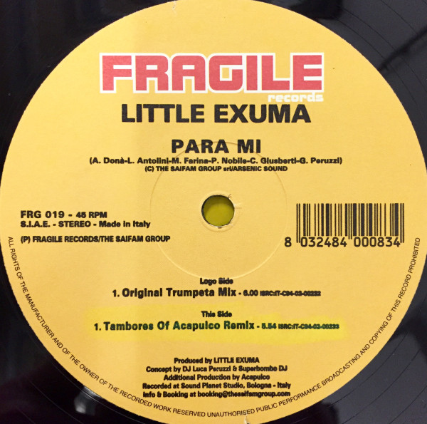 Little Exuma - Para Mi | Fragile Records (FRG 019) - 3