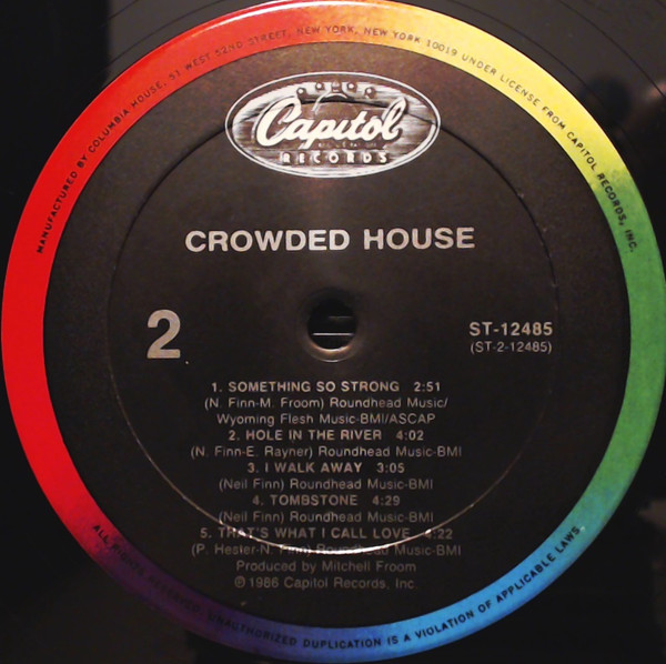 Crowded House - Crowded House [Vinyl] | Capitol Records (ST-12485) - 4