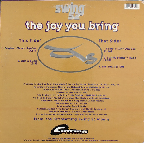 Swing 52 - The Joy You Bring | Cutting Records (CR-359) - 2
