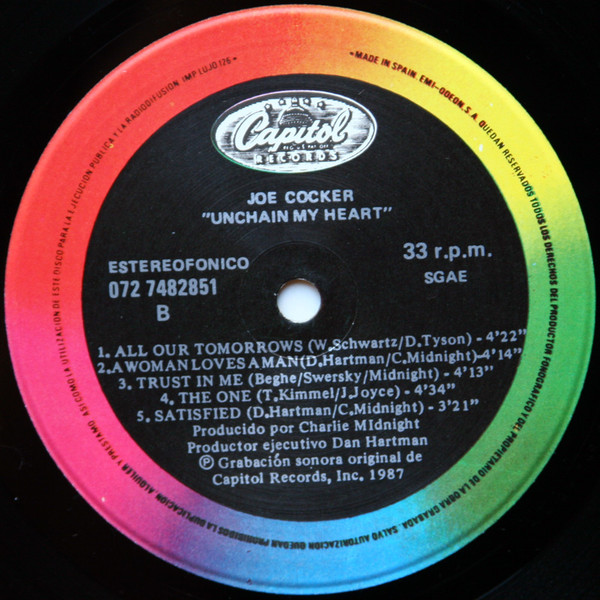 Joe Cocker - Unchain My Heart | Capitol Records (072 7482851) - 4 Joe Cocker - Unchain My Heart | Capitol Records (072 7482851) - 4