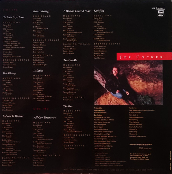 Joe Cocker - Unchain My Heart | Capitol Records (072 7482851) - 2 Joe Cocker - Unchain My Heart | Capitol Records (072 7482851) - 2