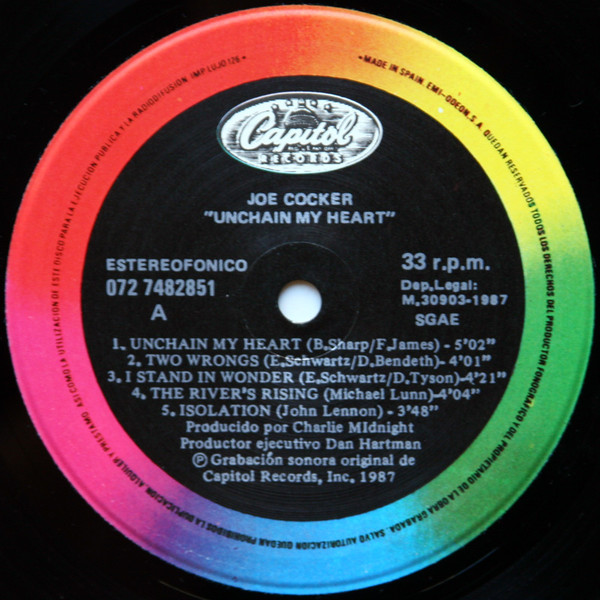 Joe Cocker - Unchain My Heart | Capitol Records (072 7482851) - 3 Joe Cocker - Unchain My Heart | Capitol Records (072 7482851) - 3