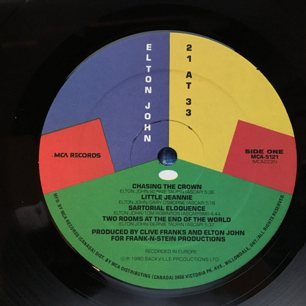 Elton John - 21 At 33 | MCA Records (MCA-5121) - 3 Elton John - 21 At 33 | MCA Records (MCA-5121) - 3