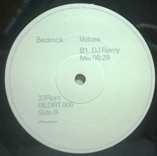 Bedrock - Voices (Part 1) | Bedrock Records (BEDRT 005) - 4