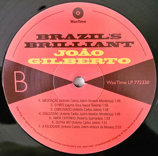 João Gilberto - Brazil's Brilliant | WaxTime (772330) - 3