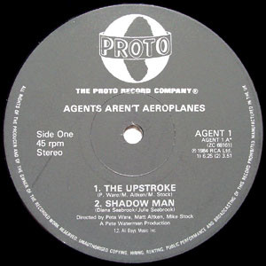 Agents Aren't Aeroplanes - The Upstroke (12") [Vinyl] | Proto (AGENT 1) - 3