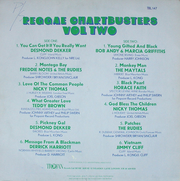Various - Reggae Chartbusters Vol Two | Trojan Records (TBL 147) - 2 Various - Reggae Chartbusters Vol Two | Trojan Records (TBL 147) - 2