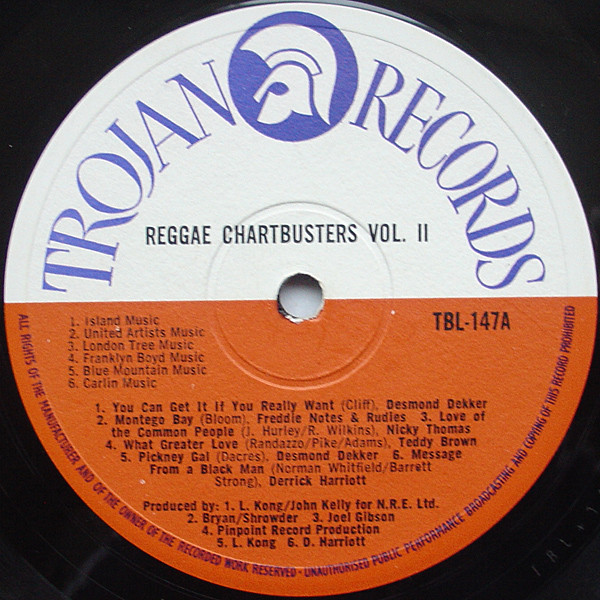 Various - Reggae Chartbusters Vol Two | Trojan Records (TBL 147) - 3 Various - Reggae Chartbusters Vol Two | Trojan Records (TBL 147) - 3