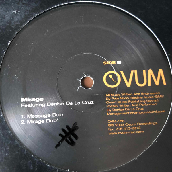 Mirage Featuring Denise De La Cruz - What's The Message | Ovum Recordings (OVM-158) - 2