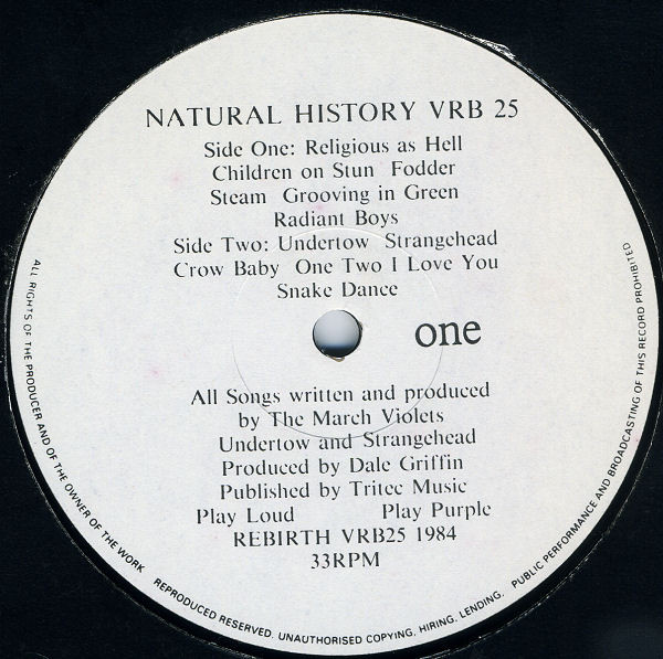 The March Violets - Natural History | Rebirth (VRB 25) - 3 The March Violets - Natural History | Rebirth (VRB 25) - 3