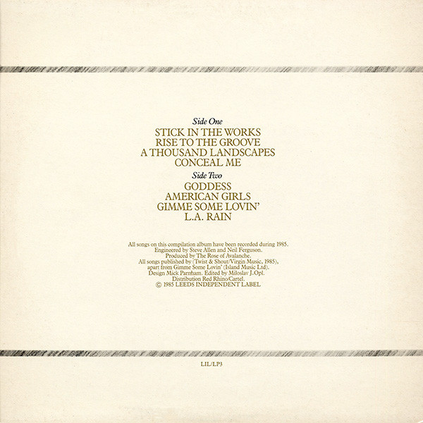 The Rose Of Avalanche - First Avalanche | Leeds Independent Label (LIL/LP3) - 2