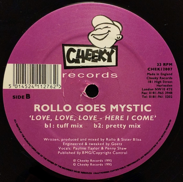 Rollo Goes Mystic - Love, Love, Love - Here I Come | Cheeky Records (CHEK 12.007) - 4