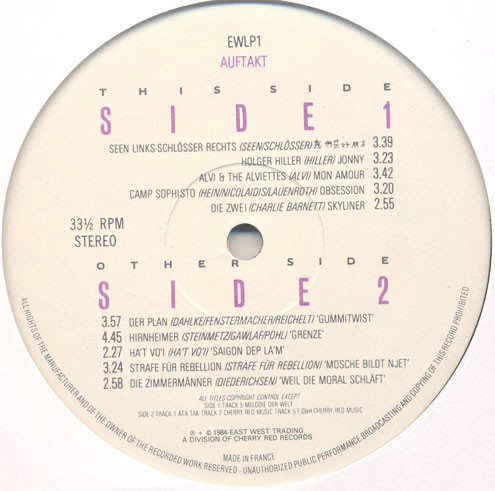 Various - Auftakt | East West Trading Company (EWLP1) - 3