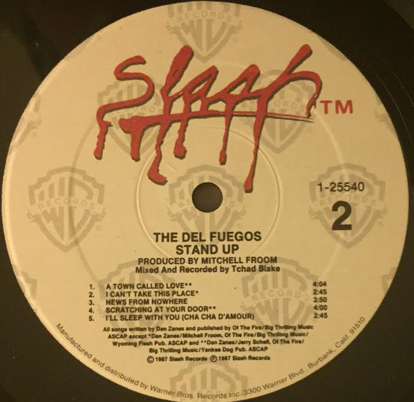 The Del Fuegos - Stand Up | Slash (9 25540-1) - 4 The Del Fuegos - Stand Up | Slash (9 25540-1) - 4