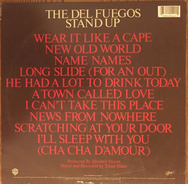 The Del Fuegos - Stand Up | Slash (9 25540-1) - 2 The Del Fuegos - Stand Up | Slash (9 25540-1) - 2