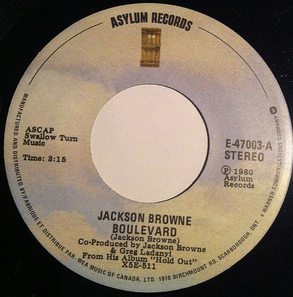 Jackson Browne - Boulevard | Asylum Records (E-47003) - main