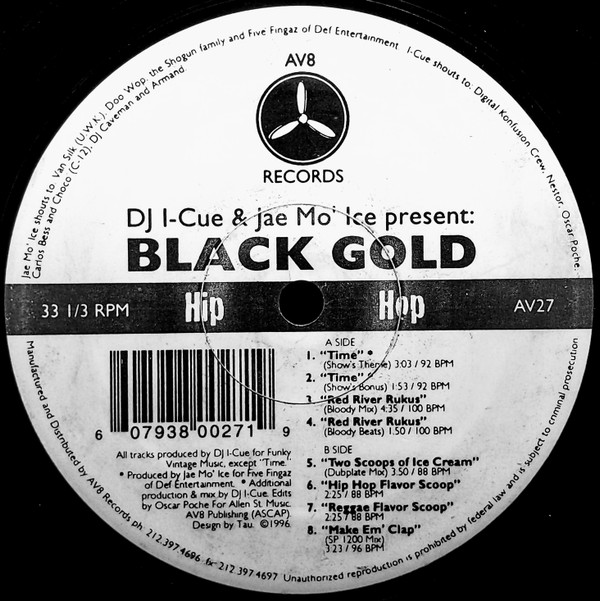 I-Cue & Jae Mo' Ice - Black Gold | AV8 Records (AV27)