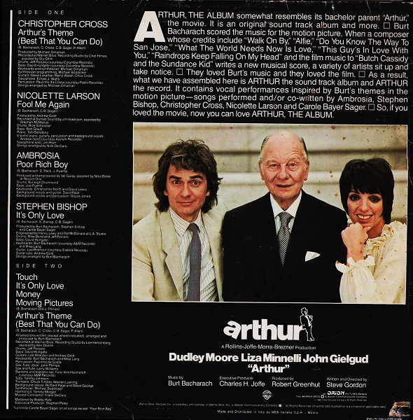 Various - Arthur - The Album | Warner Bros. Records (W 56930) - main