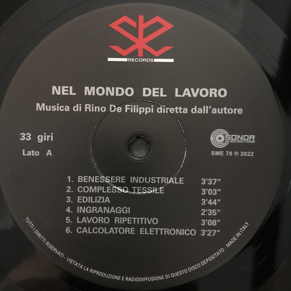 Rino De Filippi - Nel Mondo Del Lavoro | Sonor Music Editions (SME 78) - 3 Rino De Filippi - Nel Mondo Del Lavoro | Sonor Music Editions (SME 78) - 3