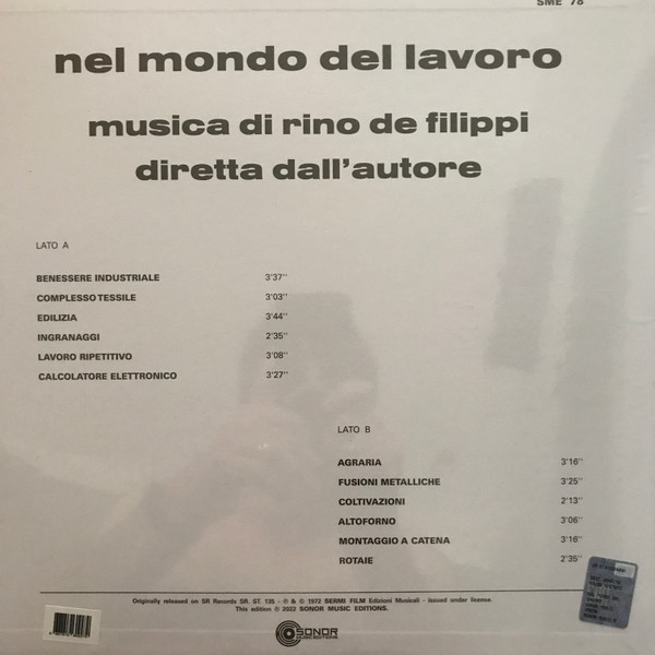 Rino De Filippi - Nel Mondo Del Lavoro | Sonor Music Editions (SME 78) - 2 Rino De Filippi - Nel Mondo Del Lavoro | Sonor Music Editions (SME 78) - 2