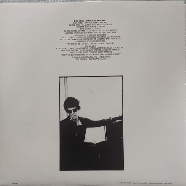 Lou Reed - Coney Island Baby LP | RCA (19439797181) - 4