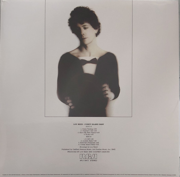Lou Reed - Coney Island Baby LP | RCA (19439797181) - 2