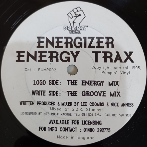 Energizer - Energy Trax | Pumpin Vinyl (PUMP002) - 3