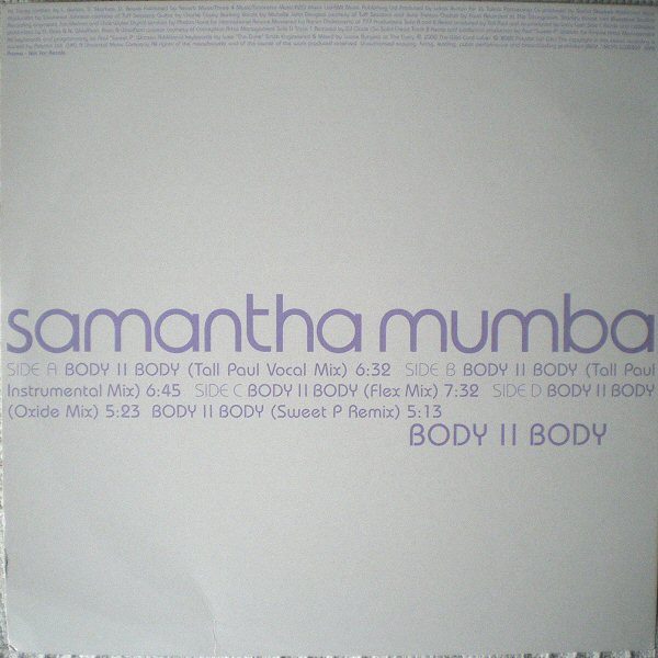 Samantha Mumba - Body II Body | Polydor (SM8) - 2 Samantha Mumba - Body II Body | Polydor (SM8) - 2