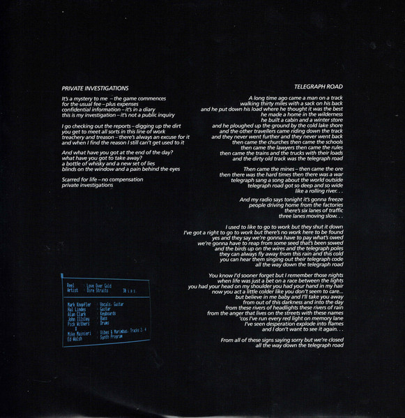 Dire Straits - Love Over Gold | Vertigo (3752906) - 3