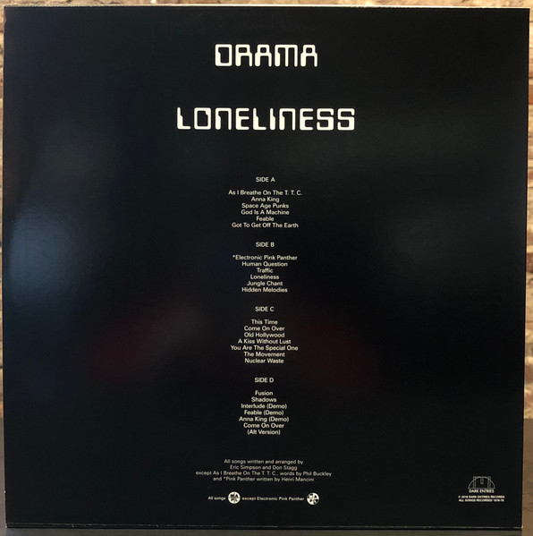 Drama - Loneliness | Dark Entries (DE-224) - 4 Drama - Loneliness | Dark Entries (DE-224) - 4