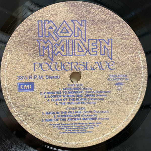 Iron Maiden - Powerslave | EMI (EMS-91091) - 3