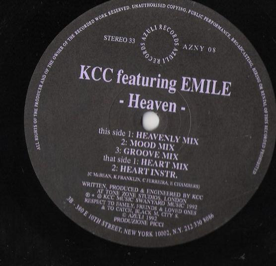 KCC Featuring Emile - Heaven | Azuli Records (AZNY 08)