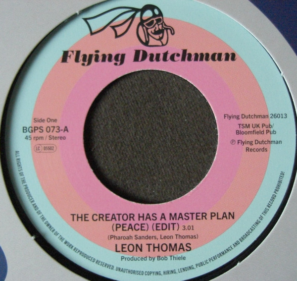 Leon Thomas / Louis Armstrong & Leon Thomas - The Creator Has A Master Plan (Peace) | BGP Records (BGPS 073)