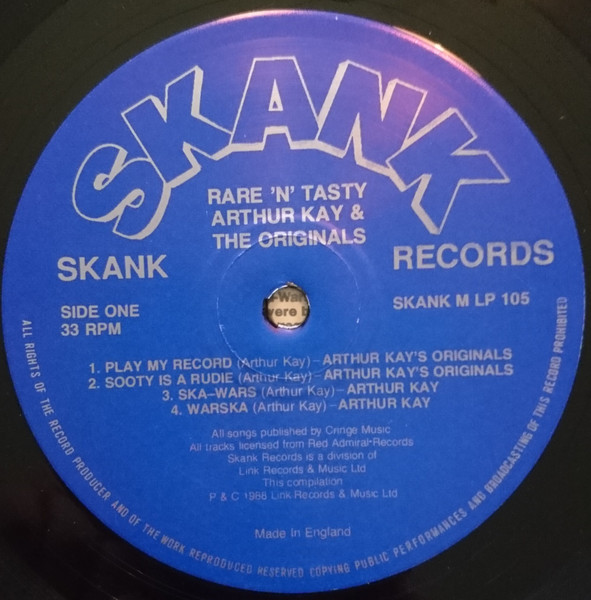 Arthur Kay & The Originals - Rare 'N' Tasty | Skank Records (SKANK MLP 105) - 3