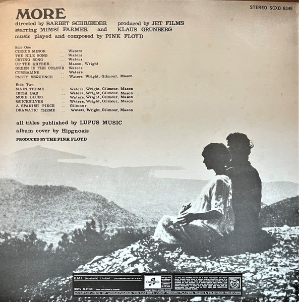 Pink Floyd - Soundtrack From The Film "More" | Columbia (SCXO 6346) - 2 Pink Floyd - Soundtrack From The Film "More" | Columbia (SCXO 6346) - 2