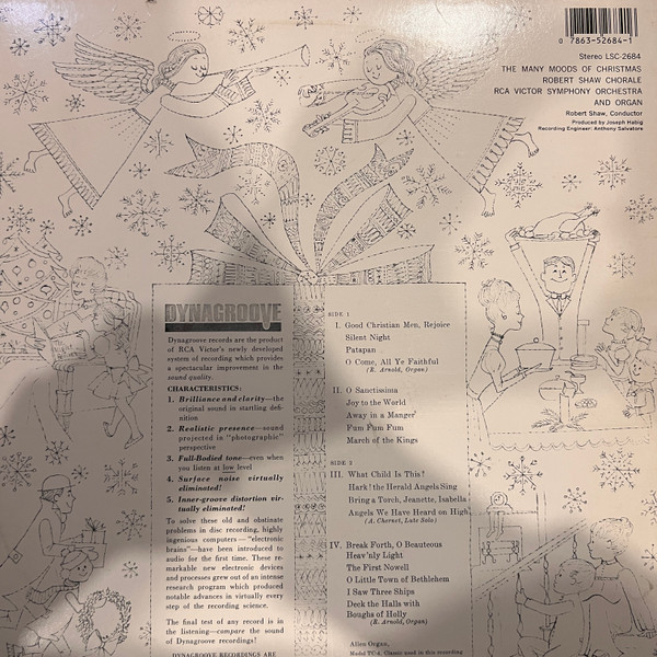 The Robert Shaw Chorale - The Many Moods Of Christmas | RCA Red Seal (LSC-2684) - 2