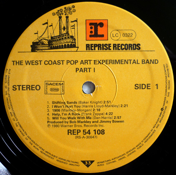 The West Coast Pop Art Experimental Band - Part One | Reprise Records (REP 54108) - 3
