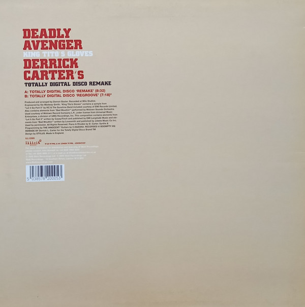 Deadly Avenger - King Tito's Gloves (Derrick Carter's Totally Digital Disco Remake) | Illicit Recordings (ILL12005) - 3 Deadly Avenger - King Tito's Gloves (Derrick Carter's Totally Digital Disco Remake) | Illicit Recordings (ILL12005) - 3