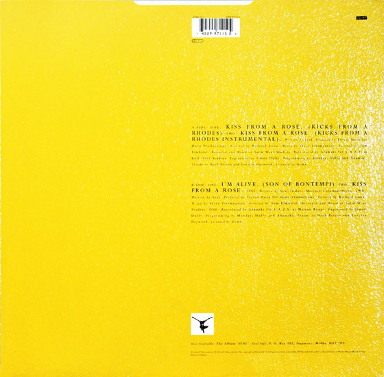 Seal - Kiss From A Rose (The Adamski Remixes) | ZTT (ZANG 52T) - 2