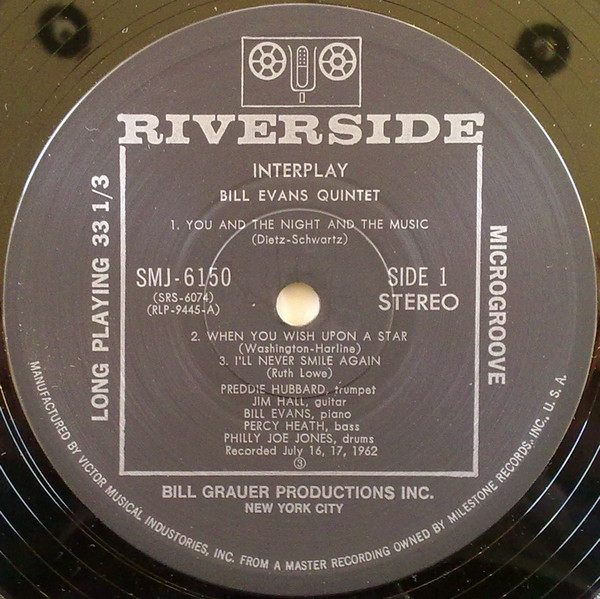 Bill Evans Quintet - Interplay | Riverside Records (SMJ-6150) - 4