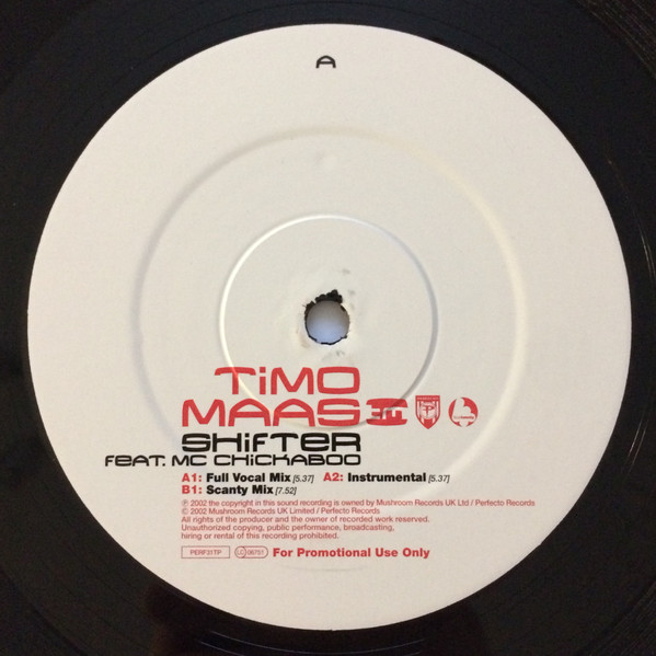 Timo Maas Feat. MC Chickaboo - Shifter | Perfecto (PERF31TP) - 3 Timo Maas Feat. MC Chickaboo - Shifter | Perfecto (PERF31TP) - 3