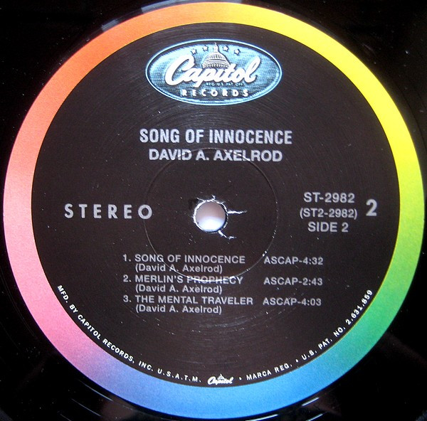 David Axelrod - Song Of Innocence | Capitol Records (ST 2982) - 4