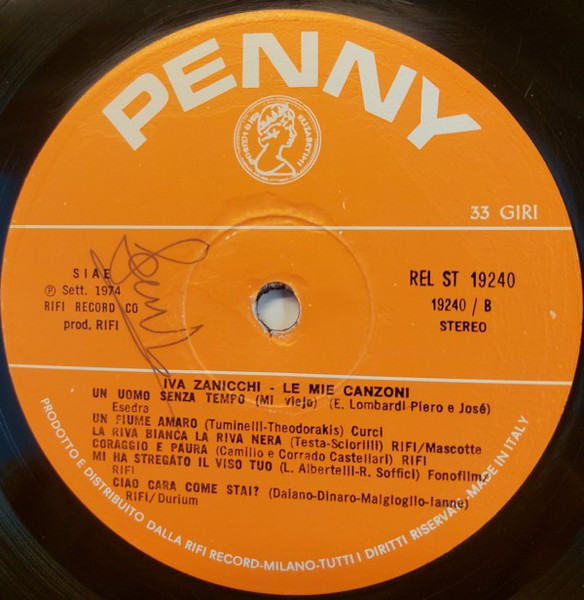 Iva Zanicchi - Le Mie Canzoni | Penny (REL-ST 19240) - 4 Iva Zanicchi - Le Mie Canzoni | Penny (REL-ST 19240) - 4