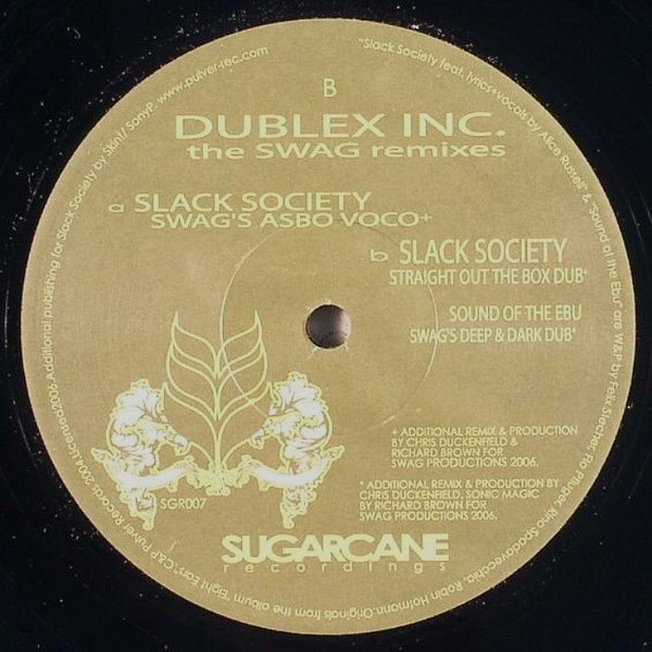 Dublex Inc. - The Swag Remixes | Sugarcane Recordings (SGR007) - main