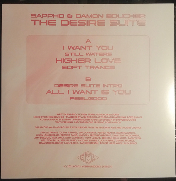 Sappho , Damon Boucher - The Desire Suite | Koritsi Komma Records (KKRoo1) - 2