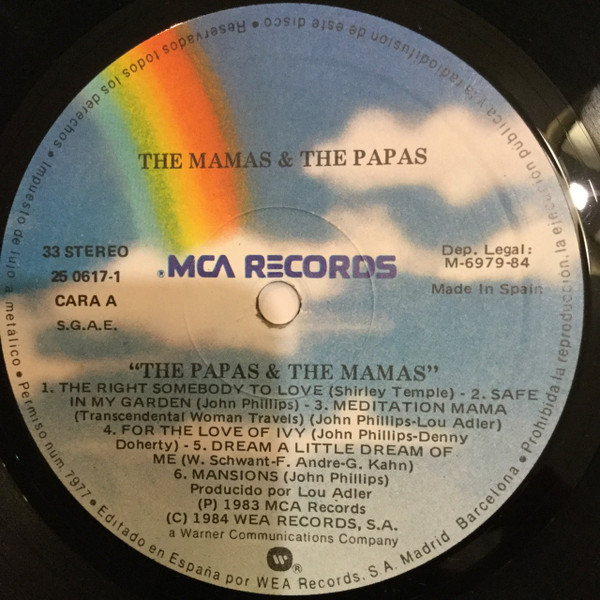 The Mamas & The Papas - The Papas & The Mamas | MCA Records (H-205818) - 3 The Mamas & The Papas - The Papas & The Mamas | MCA Records (H-205818) - 3