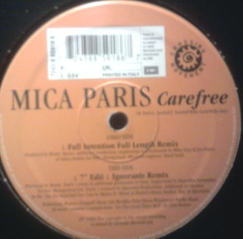Mica Paris - Carefree | Crossing Movements (7243 8 85918 6 7)