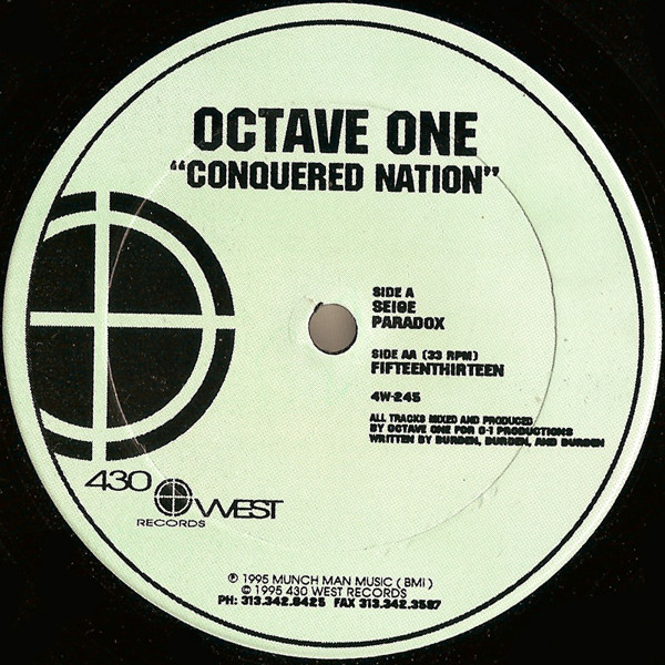 Octave One - Conquered Nation | 430 West (4W-245) - main
