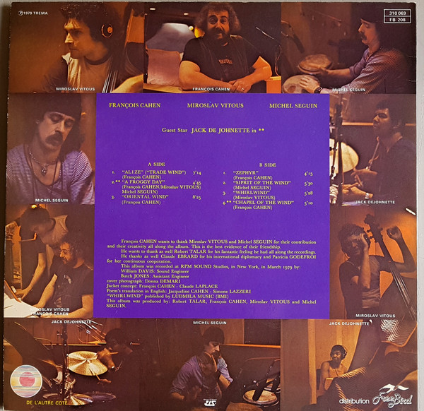 François Cahen - Great Winds | De L'Autre Côté (310 069) - 2