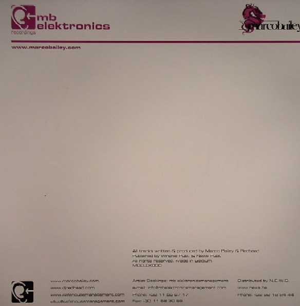 Marco Bailey & Redhead - Mixed Cocktails | MB Elektronics (MBELEK030)